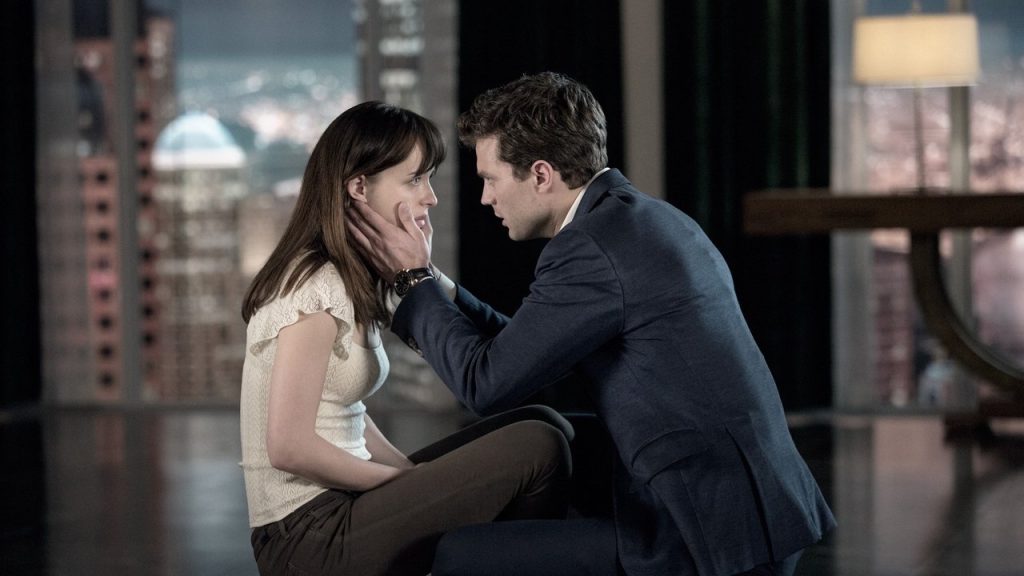 Scene fra Fifty Shades of Grey