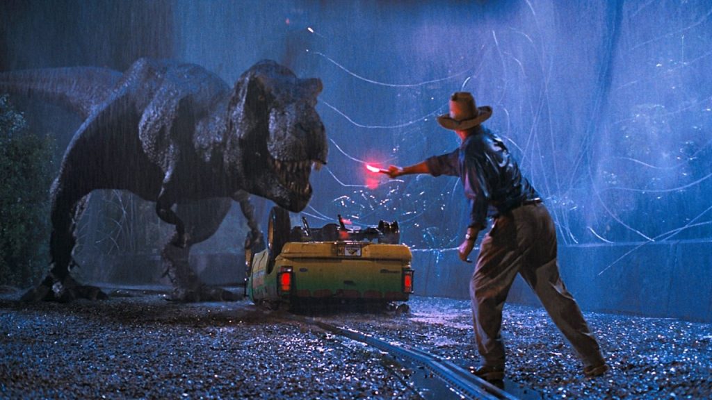 Scene fra Jurassic Park