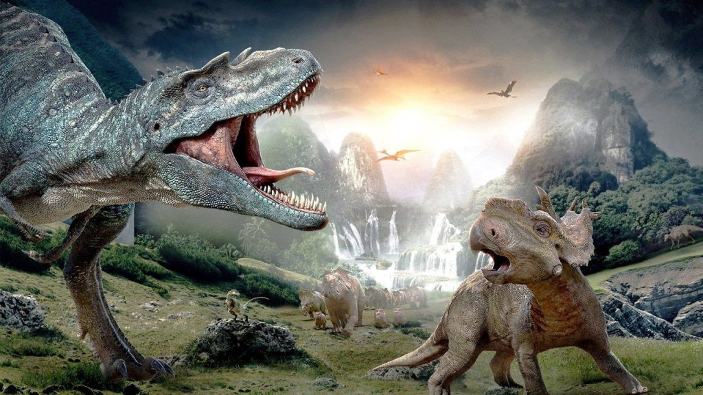 Scene fra Gåture med dinosaurer