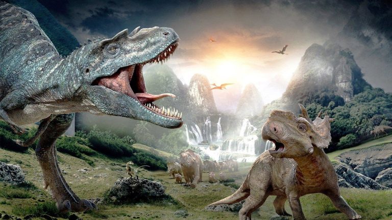 Scene fra Gåture med dinosaurer